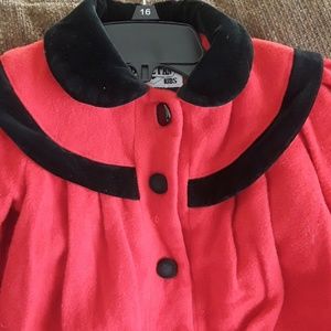 Braetan Kids Wool Red button down coat 4T